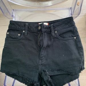 Sunday best black jean shorts